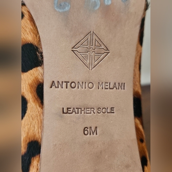 Antonio Melani Animal Print Real Calf Hair Leather Heels 6M - Picture 4 of 8